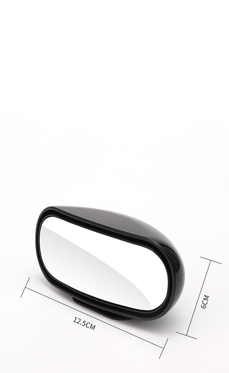 Car Rearview Mirror Front And Back Wheels Reversing Auxiliary Blind Area 360 Degree Wide Angle Reflective Large View Rearview Mirror