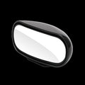 Car Rearview Mirror Front And Back Wheels Reversing Auxiliary Blind Area 360 Degree Wide Angle Reflective Large View Rearview Mirror